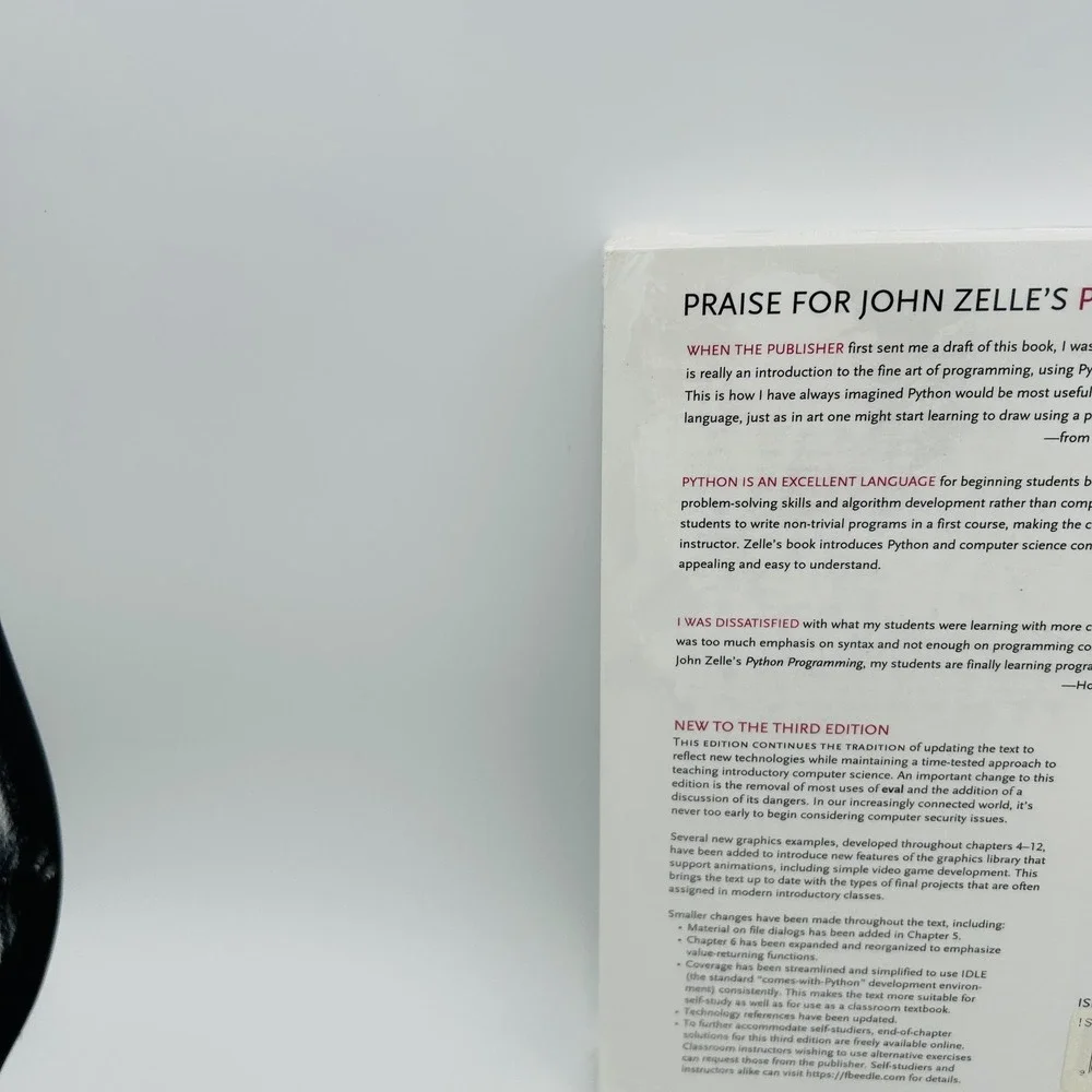 Python Programming John Zelle Third Edition Introduction to Computer Science